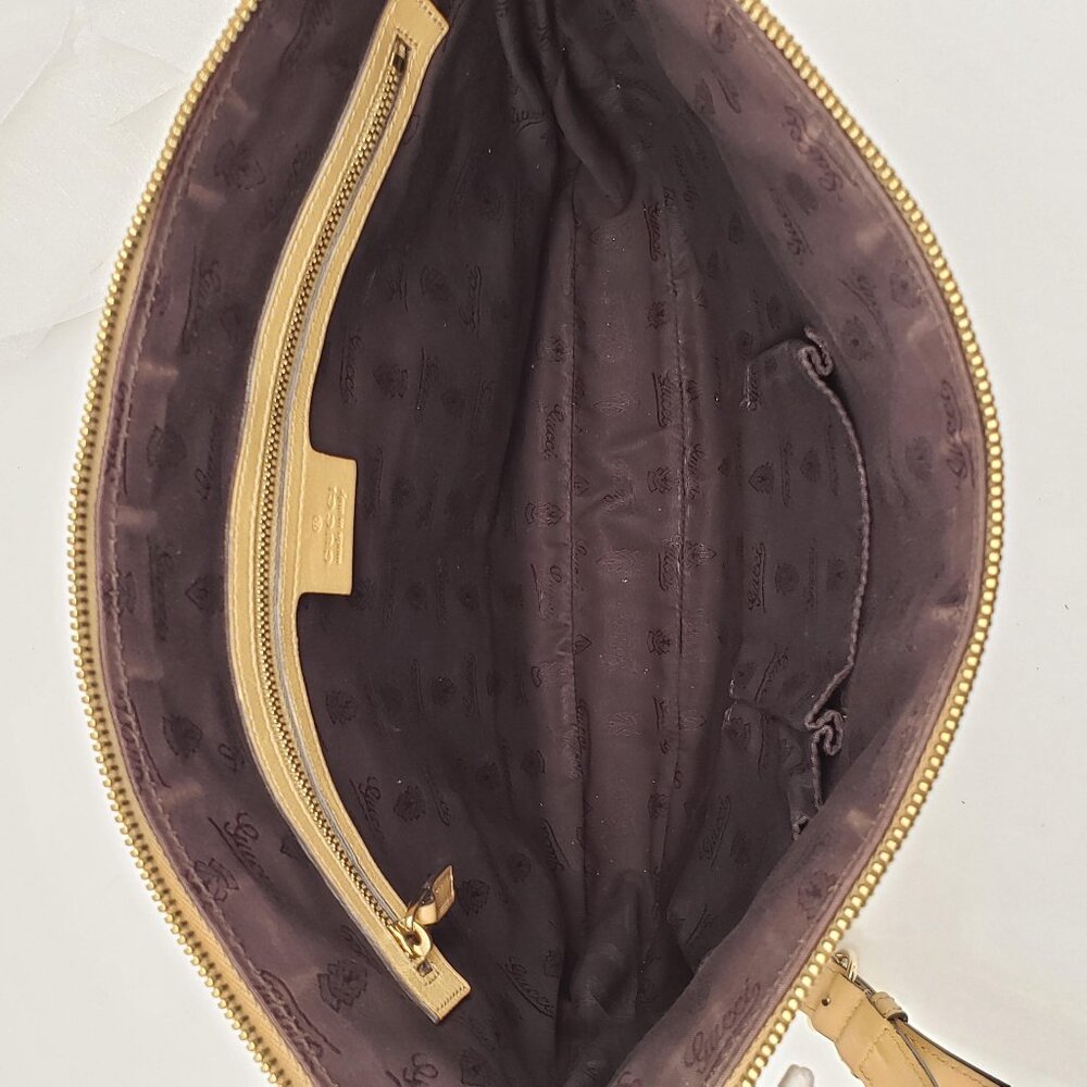 Authentic Gucci Guccissima Horsebit Shoulder Bag/Leather Crossbody - Picture 13 of 16